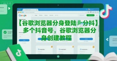 谷歌浏览器分身登陆多个抖音号,谷歌浏览器分身创建教程-樵渔匹