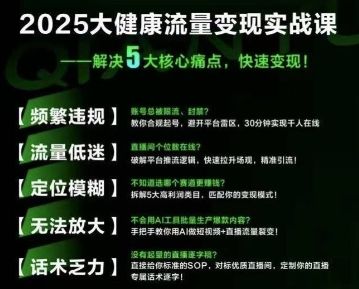 大健康流量全域新增长8.0,三月底线下课视频,大健康万亿蓝海,从类目突围到模式迭代-樵渔匹