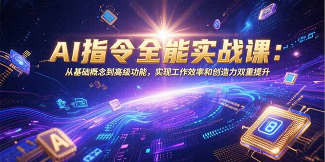 AI指令全能实战课:从基础概念到高级功能,实现工作效率和创造力双重提升-樵渔匹