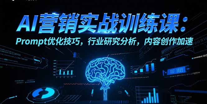 AI营销实战训练课:Prompt优化技巧,行业研究分析,内容创作加速-樵渔匹