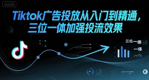 Tiktok广告投放从入门到精通,三位一体加强投流效果-樵渔匹
