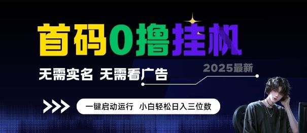 首码0撸全自动挂G项目,无需实名无需看广告,小白轻松日入3位数,多号短阵收益无上限【揭秘】-樵渔匹
