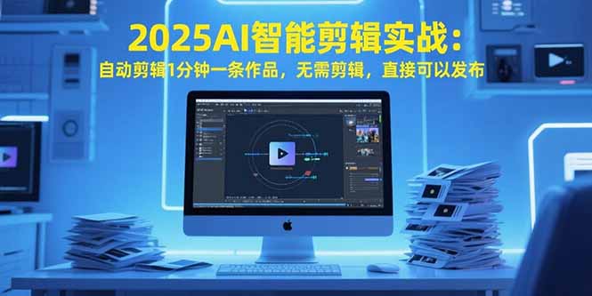 2025AI智能剪辑实战：自动剪辑1分钟一条作品，无需剪辑，直接可以发布-樵渔匹