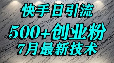 创业粉怎么打?快手精准引流创业粉,宝妈群体日进500+精准流量-樵渔匹