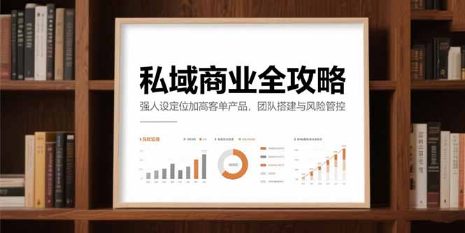 私域商业全攻略，强人设定位加高客单产品，团队搭建与风险管控-樵渔匹
