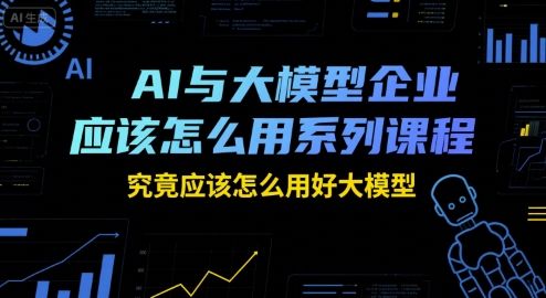 AI与大模型企业应该怎么用系列课程，究竟应该怎么用好大模型-樵渔匹