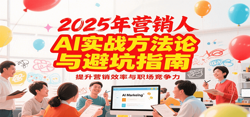 2025年营销实战方法论与避坑指南,利用AI提升营销效率与职场竞争力-樵渔匹