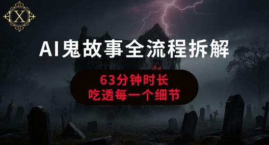 AI鬼故事从0到1全流程拆解,非常详细,全是干货-樵渔匹