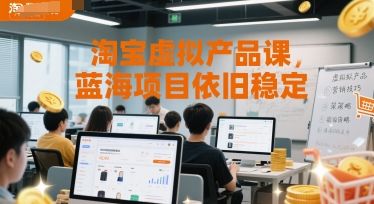 淘宝虚拟产品课，蓝海项目依旧稳定-樵渔匹