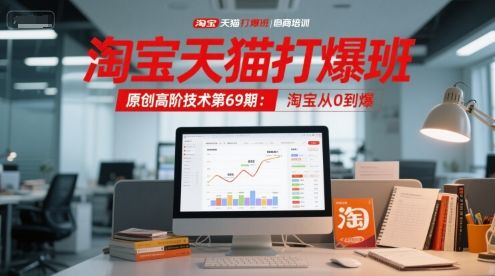 淘宝天猫打爆班原创高阶技术第69期:淘宝从0到爆-樵渔匹
