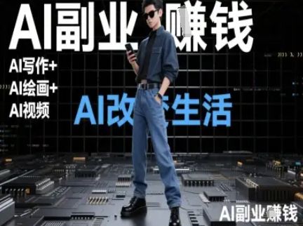AI改变生活(Ai写作+AI绘画+Ai视频),AI副业挣钱-樵渔匹