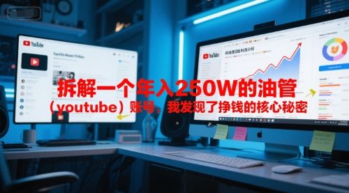 付费文章:拆解一个年入250W的油管(youtube)账号,我发现了挣钱的核心秘密-樵渔匹