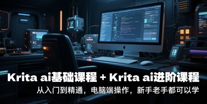 krita ai基础课程+Krita ai进阶课程,从入门到精通,电脑端操作,新手老手都可以学-樵渔匹