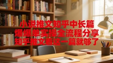 小说推文知乎中长篇爆单实操全流程分享,知乎推文看这一篇就够了-樵渔匹