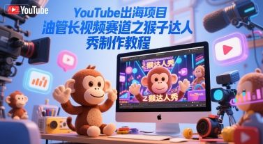 YouTube出海项目,油管长视频赛道之猴子达人秀制作教程-樵渔匹