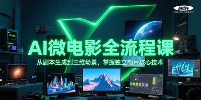 AI微电影全流程课,从剧本生成到三维场景,掌握独立制片核心技术-樵渔匹