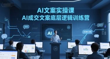 AI文案实操课，AI成交文案底层逻辑训练营-樵渔匹