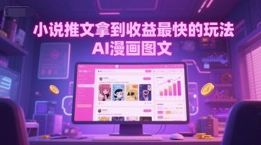 小说推文拿到收益最快的玩法,AI漫画图文-樵渔匹
