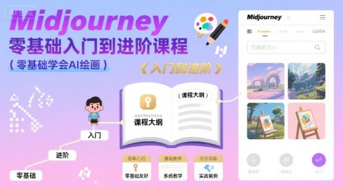 midjourney零基础入门到进阶课程，零基础学会AI绘画-樵渔匹