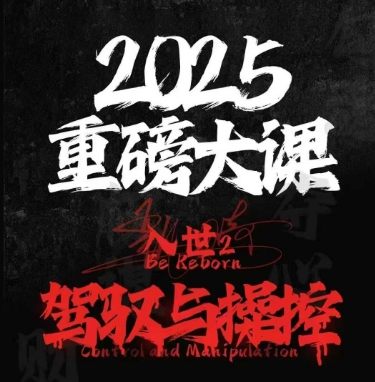 2025重磅大课,入世2,驾驭与控制-樵渔匹