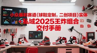 小众暴利赛道(球鞋定制，二创项目)实体+私域2025王炸组合  交付手册-樵渔匹