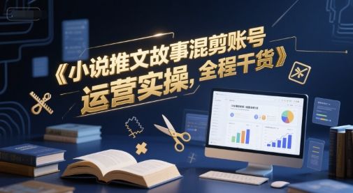 小说推文故事混剪账号运营实操,全程干货-樵渔匹