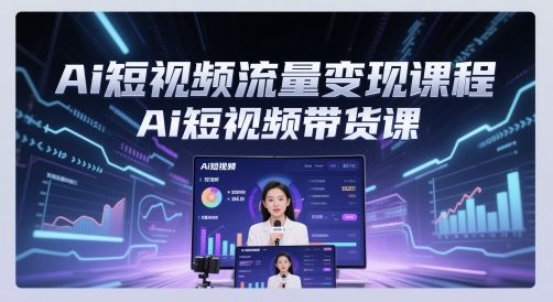 Ai短视频流量变现课程,Ai短视频带货课-樵渔匹