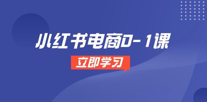 小红书电商0-1课,开店选品全流程,多平台素材处理与爆款笔记制作-樵渔匹