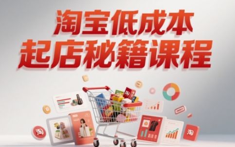 淘宝低成本起店系统课,助你快速起店,实现弯道超车-樵渔匹