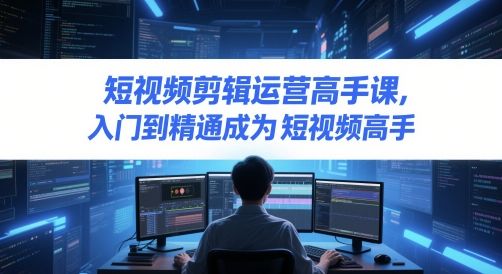 短视频剪辑运营高手课,入门到精通成为短视频高手-樵渔匹