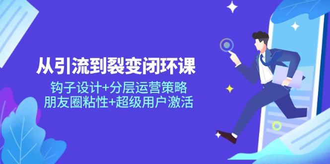 从引流到裂变闭环课：钩子设计+分层运营策略，朋友圈粘性+超级用户激活-樵渔匹
