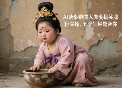 AI唐朝胖美人夫妻搞笑涨粉实操,五分钟教会你-樵渔匹