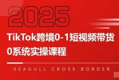 TikTok跨境0-1短视频带货,系统拆解TikTok跨境带货全链路,实现跨境可持续盈利-樵渔匹