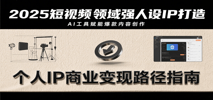2025短视频领域强人设IP打造,结合爆款案例与AI工具应用,从个人出镜到商业成交转化-樵渔匹