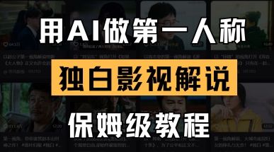 用AI做第一人称独白影视解说,手把手教学,保姆级教程-樵渔匹