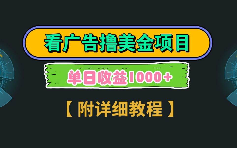 Google谷歌看广告撸美金，3分钟到账2.5美元，自撸拉新收益无上限，轻松日入1k+-樵渔匹