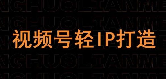 视频号线上课程,视频号轻IP打造-樵渔匹