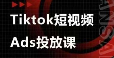Ads视频投放课，tiktok短视频广告投放课-樵渔匹