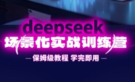 DeepSeek场景化实战训练营,保姆级教程,学完即用,手把手教你用DeepSeek提升效率-樵渔匹
