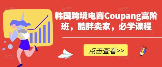 韩国跨境电商Coupang高阶班，酷胖卖家，必学课程-樵渔匹
