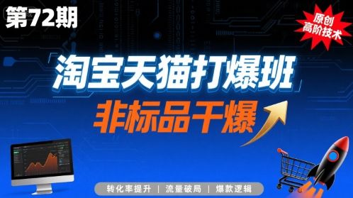 淘宝天猫打爆班原创高阶技术第72期，非标品干爆-樵渔匹