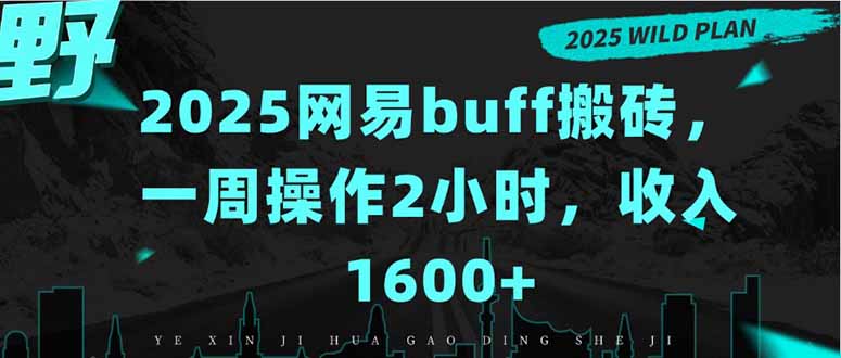 2025网易buff搬砖,一周操作2小时,收入1600+-樵渔匹