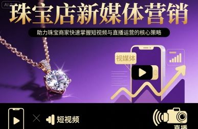 珠宝店新媒体营销，助力珠宝商家快速掌握短视频与直播运营的核心策略-樵渔匹