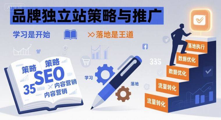 品牌独立站策略与推广,学习是开始,落地是王道-樵渔匹