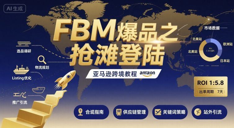 FBM爆品之抢滩登陆-亚马逊跨境教程-樵渔匹