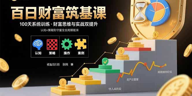 百日财富筑基课:认知+策略+实操+案例拆解  实现从创富到守富全周期能力-樵渔匹