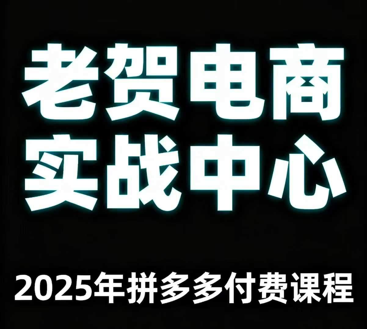 老贺电商2025年拼多多付费课程,用通俗易懂的方法告诉你多多怎么玩-樵渔匹