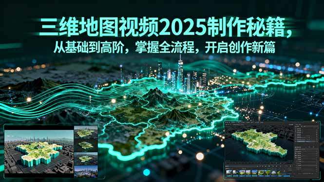 三维地图视频2025制作秘籍,从基础到高阶,掌握全流程,开启创作新篇-樵渔匹