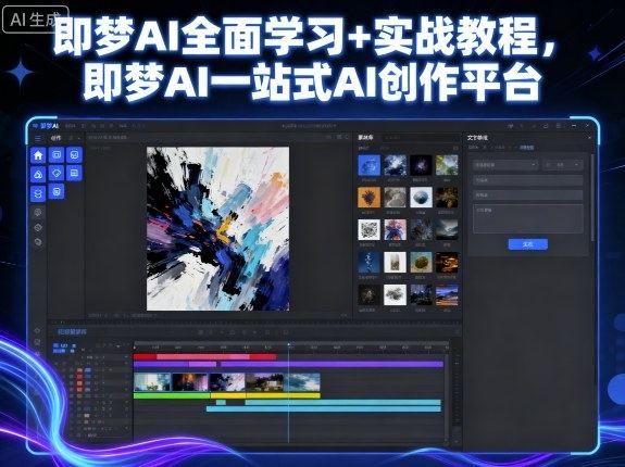 即梦AI全面学习+实战教程,即梦AI一站式AI创作平台-樵渔匹