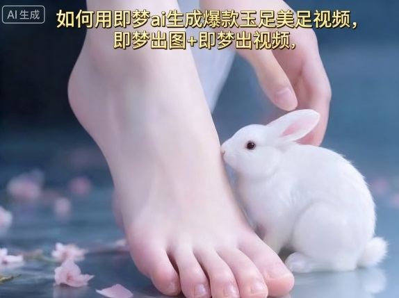 如何用即梦ai生成爆款玉足美足视频,即梦出图+即梦出视频,快速涨粉-樵渔匹